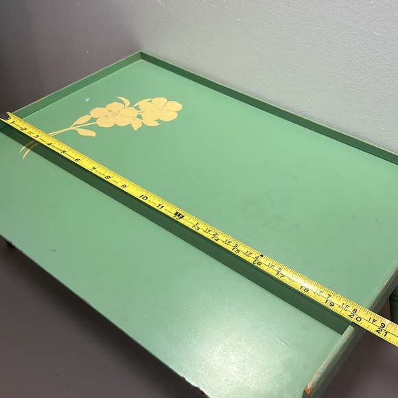 VTG 1940’s TV BED BREAKFAST TRAY 20”x 15”x 8.5” Folding Wood~The Golden Rule~USA - Picture 3 of 15